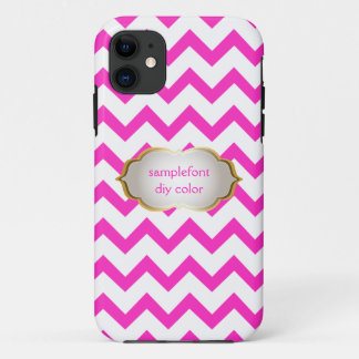Capa Para iPhone Da Case-Mate PixDezines cor de fundo suave/chevron branco