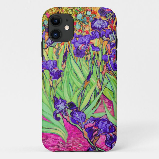 Capa Para iPhone Da Case-Mate PixDezines van gogh iris/rua. réplica (Verso)