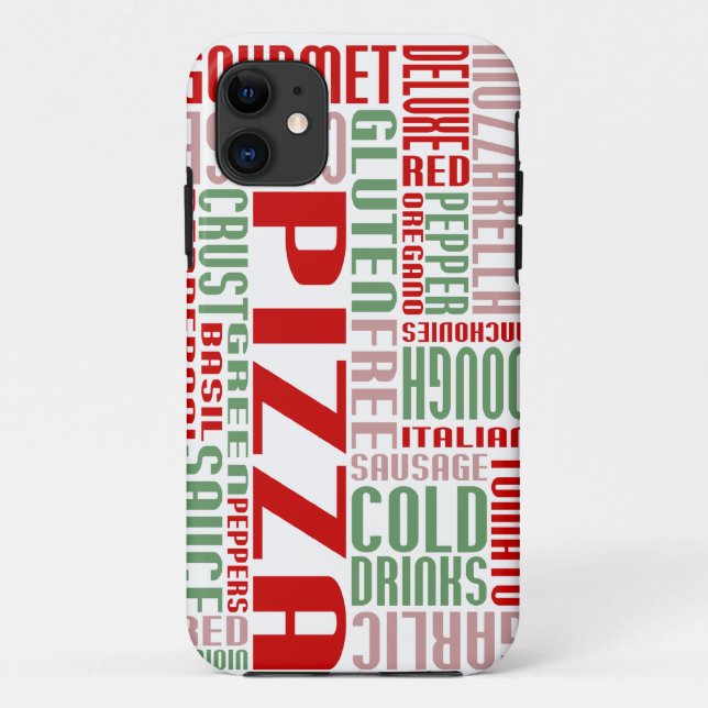 Capa Para iPhone Da Case-Mate pizza chitChat (Verso)
