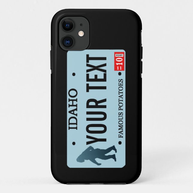 Capa Para iPhone Da Case-Mate Placa de Licença Idaho Sasquatch (Verso)