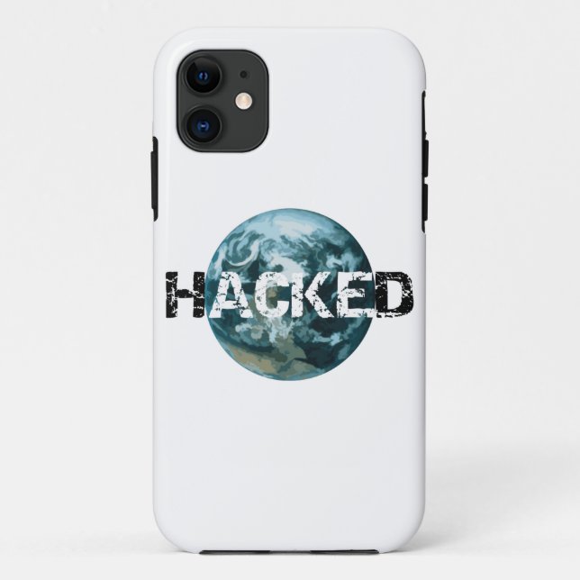 Capa Para iPhone Da Case-Mate Planeta Hackeado Terra (Verso)