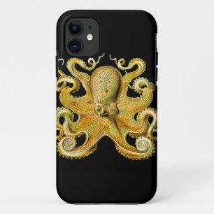 Capa Para iPhone Da Case-Mate Polvo de Ernst Haeckel do vintage no amarelo