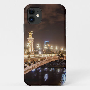 Capa Para iPhone Da Case-Mate Ponte de Alexander 3 em Paris France na noite