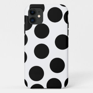 Capa Para iPhone Da Case-Mate Pontos grandes. Teste padrão preto e branco