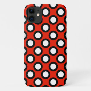Capa Para iPhone Da Case-Mate Pontos retrorreflectores circulados, vermelhos, pr
