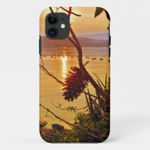 Capa Para iPhone Da Case-Mate Por do sol do lago Pinecone