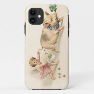 Capa Para iPhone Da Case-Mate Porco engraçado bonito e anjo do vintage que