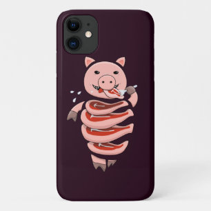 Capa Para iPhone Da Case-Mate Porco Engraçado Comendo Porco Steaks Estranho