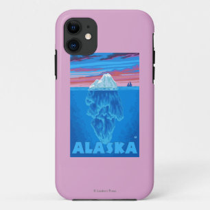 Capa Para iPhone Da Case-Mate Poster das viagens vintage de AlaskaIceberg