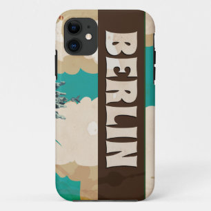 Capa Para iPhone Da Case-Mate Poster das viagens vintage de Berlim