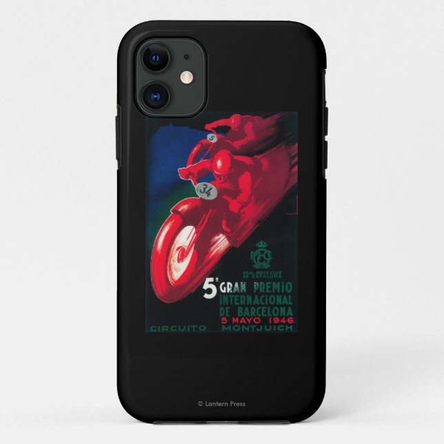 Capa Para iPhone Da Case-Mate Poster de motocicleta 5 Gran Premio Internat (Verso)