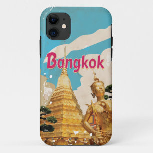 Capa Para iPhone Da Case-Mate Poster de Viagens vintage de Bangkok