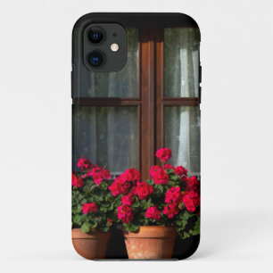 Capa Para iPhone Da Case-Mate potes de flores de janela na aldeia