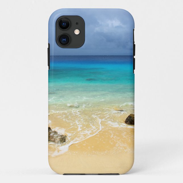 Capa Para iPhone Da Case-Mate Praia da ilha tropical do Paraíso (Verso)
