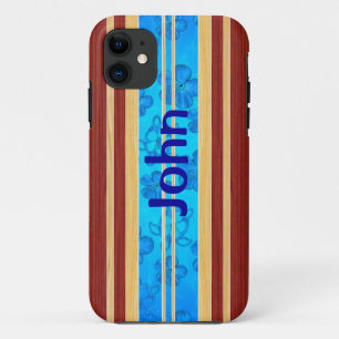 Capa Para iPhone Da Case-Mate Prancha de madeira falsificada de Honu Hawiian