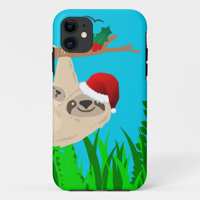 Capa Para iPhone Da Case-Mate preguiça papai noel (Verso)