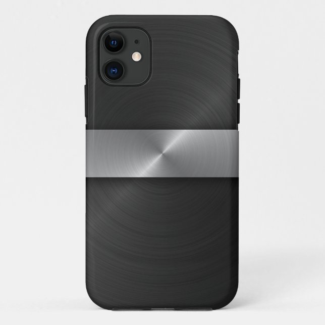 Capa Para iPhone Da Case-Mate Preto e aço (Verso)