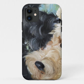 Capa Para iPhone Da Case-Mate Preto e arte escocesa wheaten do scottie do