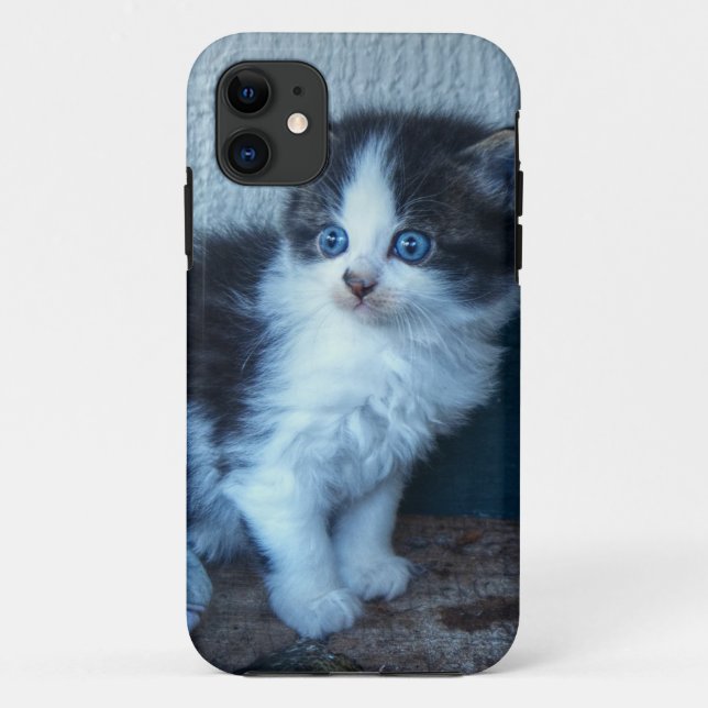 Capa Para iPhone Da Case-Mate Preto + Gatinho Branco (Verso)