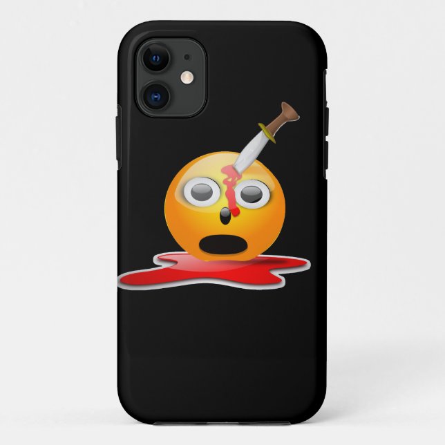 Capa Para iPhone Da Case-Mate psicopata emoji (Verso)