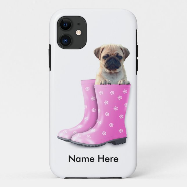 Capa Para iPhone Da Case-Mate Pug (Verso)