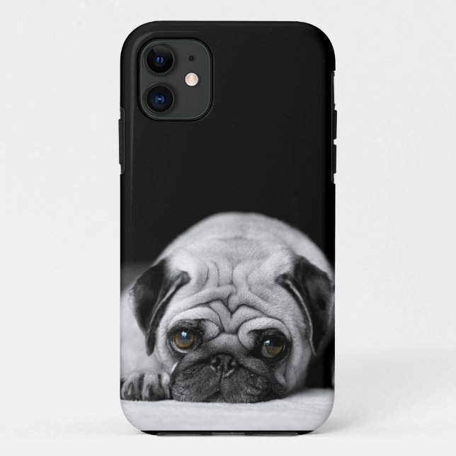 Capa Para iPhone Da Case-Mate Pug triste (Verso)