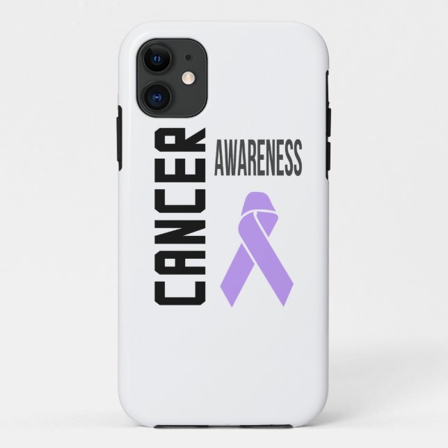 Capa Para iPhone Da Case-Mate Pulseira de Conscientização do Câncer Lavanda (cân (Verso)