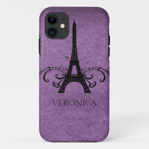 Capa Para iPhone Da Case-Mate Purple Vintage French Flourish