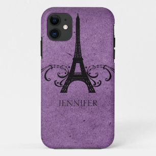 Capa Para iPhone Da Case-Mate Purple Vintage French Flourish