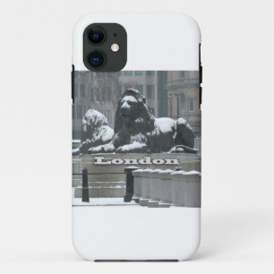 Capa Para iPhone Da Case-Mate Quadrado de Trafalgar Londres - neve
