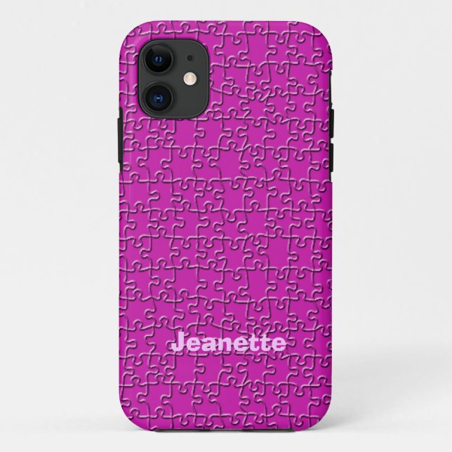 Capa Para iPhone Da Case-Mate Quebra-cabeça, Nome,  (Verso)