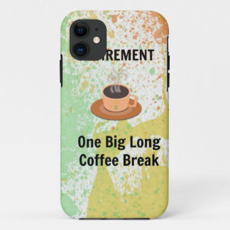 Capa Para iPhone Da Case-Mate Quebra de Café de Aposentadoria no Plano de Fundo