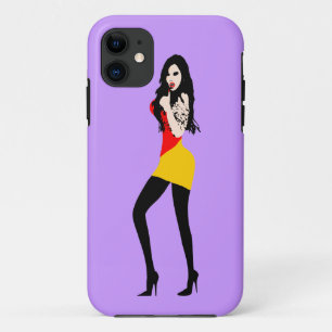 Capa Para iPhone Da Case-Mate ♔ R° ・ Vampiro mortal Rapariga do Vampiro iPh