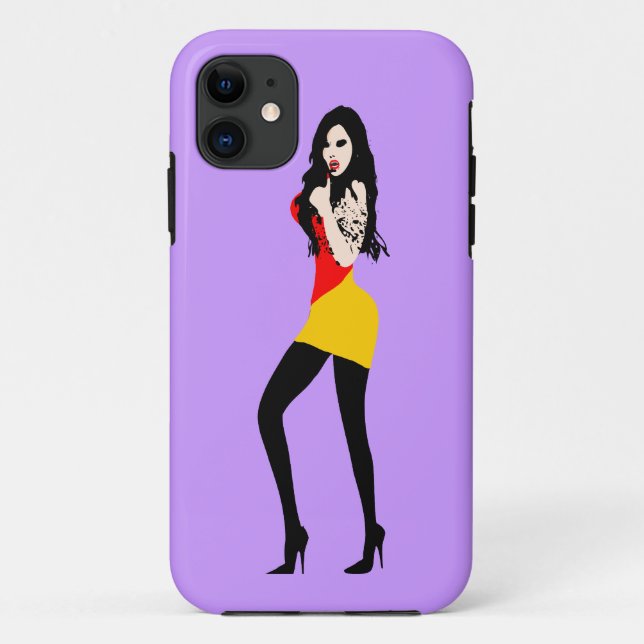 Capa Para iPhone Da Case-Mate ♔ R° ・ Vampiro mortal Rapariga do Vampiro iPhone 5 (Verso)