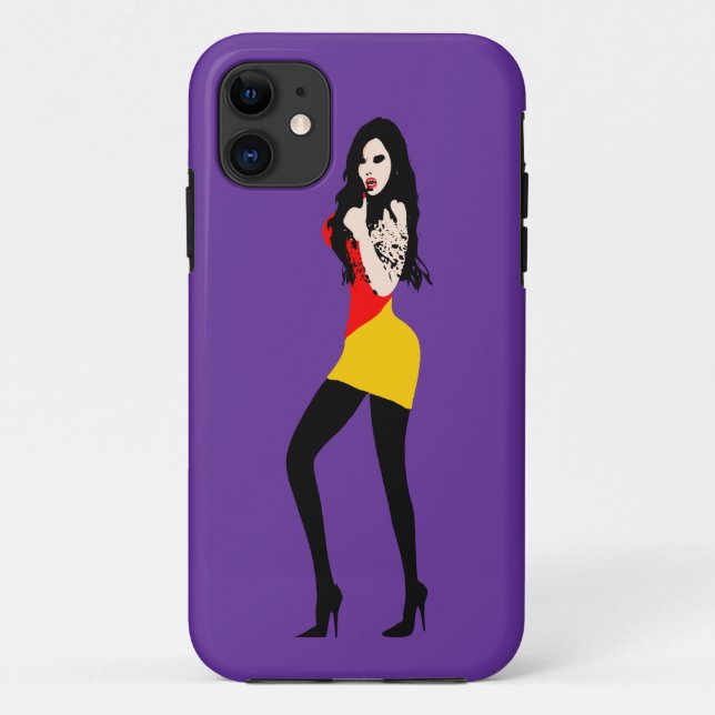 Capa Para iPhone Da Case-Mate ♔ R° ・ Vampiro mortal Rapariga do Vampiro iPhone 5 (Verso)