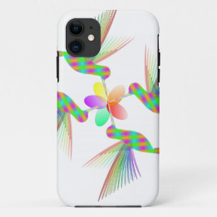 Capa Para iPhone Da Case-Mate Rainbow Hummingbird Beijando Uma Flor