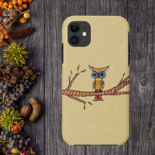 Capa Para iPhone Da Case-Mate Ramificação de Coruja Colorida do rico