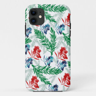 Capa Para iPhone Da Case-Mate Ramos de árvore do abeto com bagas