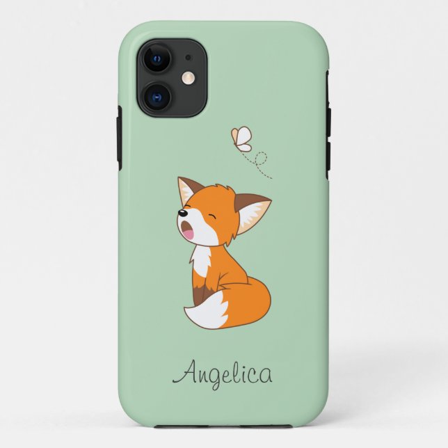 Capa Para iPhone Da Case-Mate Rapariga Sonolenta Pequena Raposa (Verso)