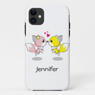 Capa Para iPhone Da Case-Mate Raposas bonitas em cartoons