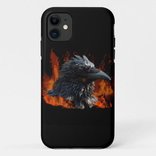Capa Para iPhone Da Case-Mate Raven Flames Wiccan Design