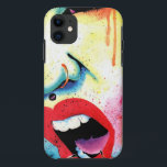 Capa Para iPhone Da Case-Mate Rebel Yell - Retrato de Arte Pop<br><div class="desc">Rebel Yell de Carissa Rosa, originalmente feito com aquarelas e marcadores/canetas-fonte no conselho de bristol. Carissa Rosa é uma artista de 20 anos da Chicago IL. Seu trabalho é inspirado pela cultura subterrânea, tatuagens, grafite e música. Ela trabalha em meios tradicionais, principalmente lápis e aquarelas. Para mais informações sobre o...</div>
