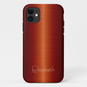 Capa Para iPhone Da Case-Mate Red Stainless Steel Metal 2