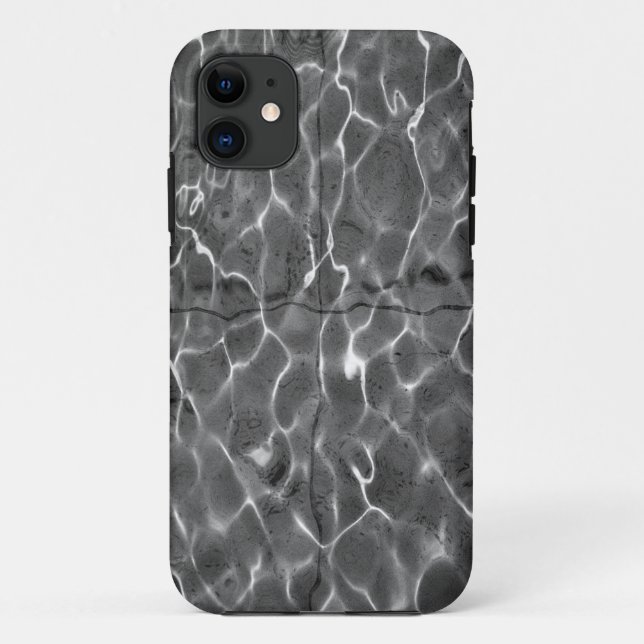 Capa Para iPhone Da Case-Mate Reflexões claras na água: Preto & branco (Verso)