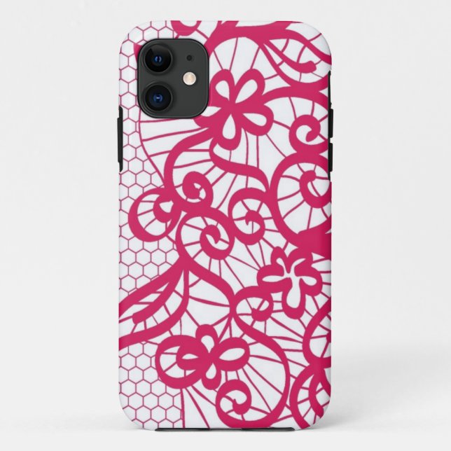 Capa Para iPhone Da Case-Mate renda vermelha (Verso)