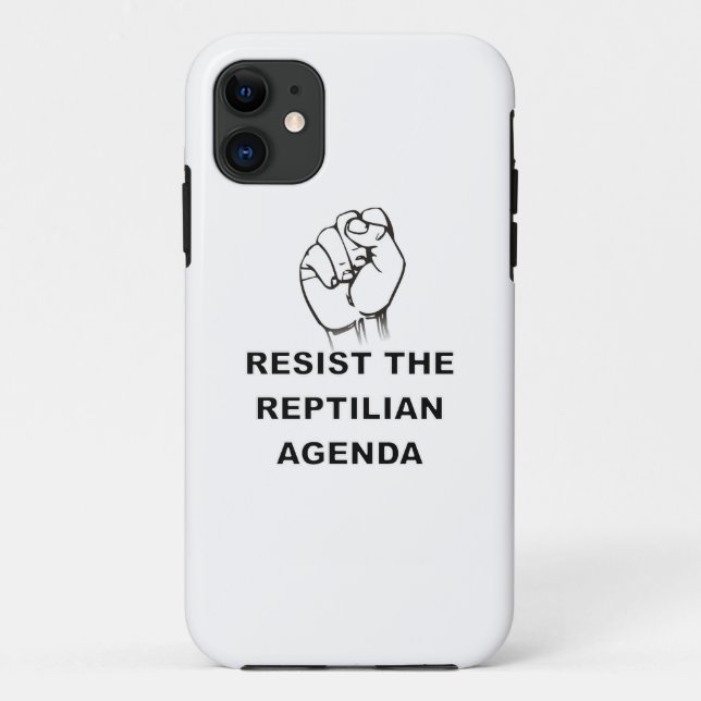 Capa Para iPhone Da Case-Mate Resistir À Agenda Reptiliana (Verso)