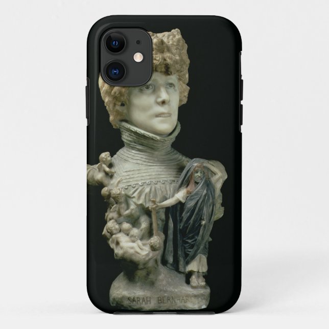 Capa Para iPhone Da Case-Mate Retrato Bust de Sarah Bernhardt (1844-1923) França (Verso)