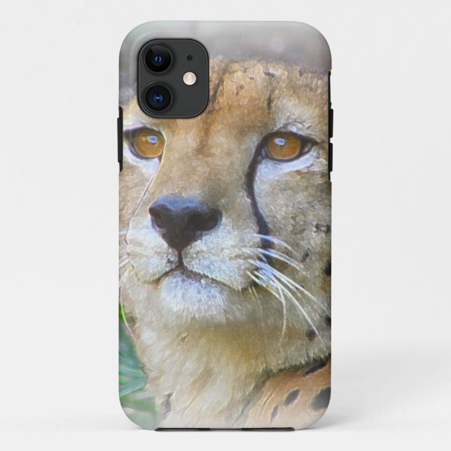 Capa Para iPhone Da Case-Mate Retrato da chita (Verso)