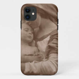 Capa Para iPhone Da Case-Mate Retrato da mãe e da criança (foto do sepia)