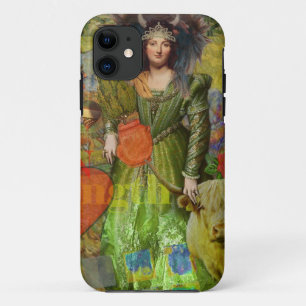 Capa Para iPhone Da Case-Mate Retrato de mulher clássica vintage Touro Arte góti